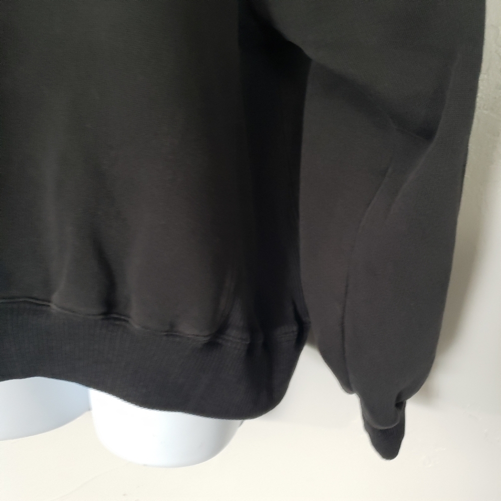 Nike Vintage Women's Pullover Sweatshirt Black IE 90s Y2K Oversized One Size Top - Picture 3 of 6
